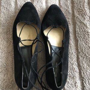 Michael Kors Collection lace up suede espadrilles pointed toe